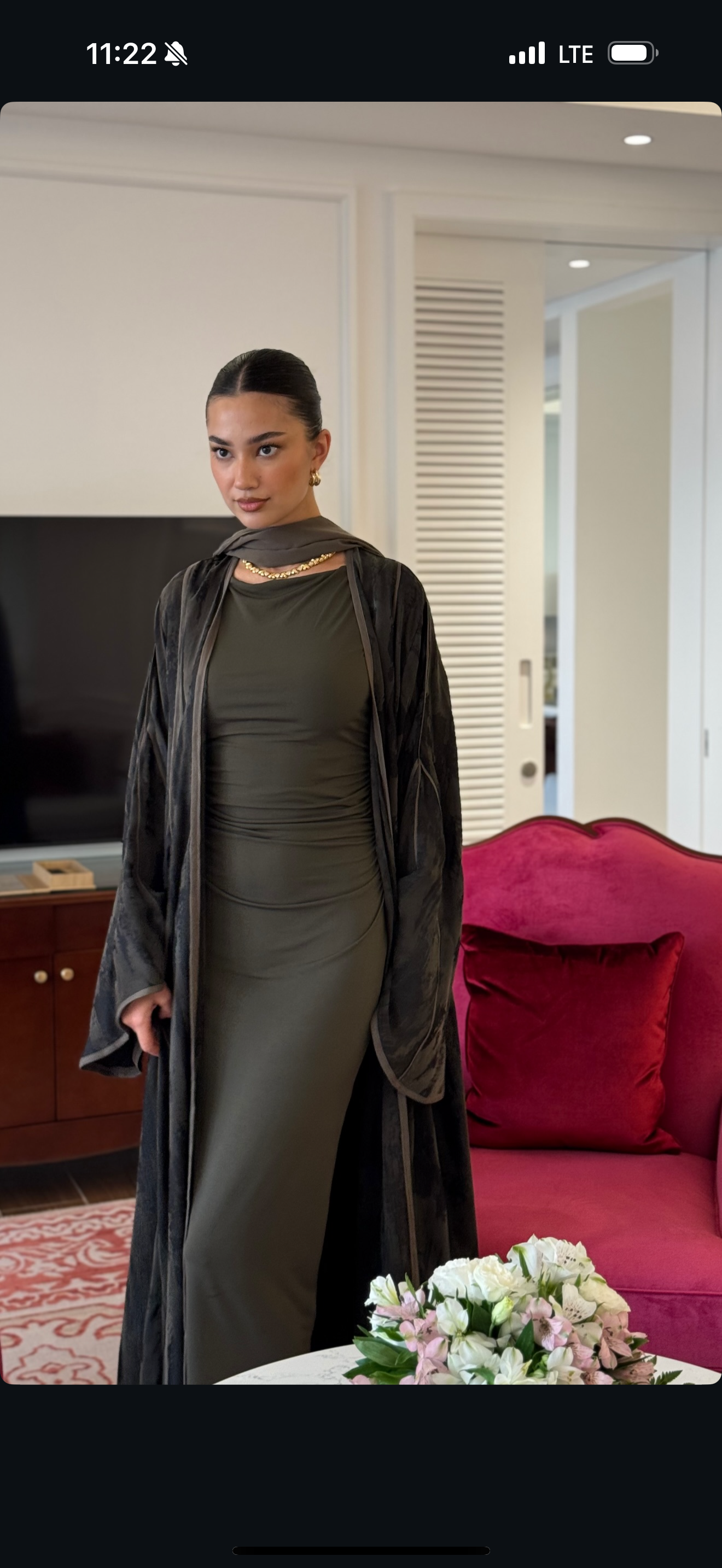 Abaya army green